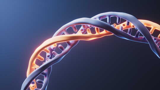 生物科技概念DNA基因3D渲染视频素材模板下载