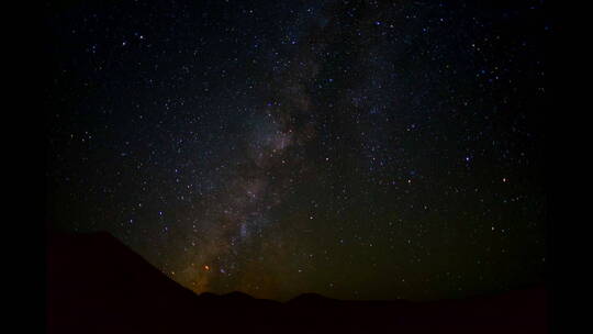 贡嘎雪山营地星轨延时