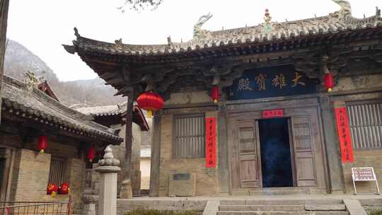 山西长治浊漳河谷龙门寺古建筑分镜素材