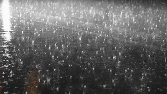 城市里的雨夜4k100帧视频素材模板下载