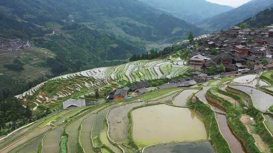 航拍贵州黔东南从江加榜梯田（原视频）