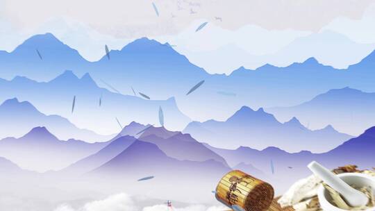 中国风中医养生片头模板