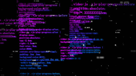【带通道】计算机html网页代码编程语言屏视频素材模板下载
