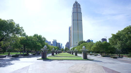 武汉江岸区汉口江滩风景