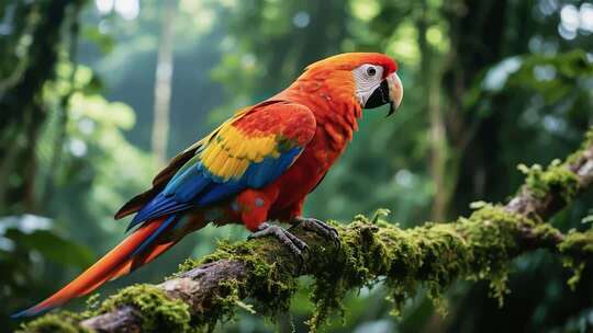 树枝上的金刚鹦鹉