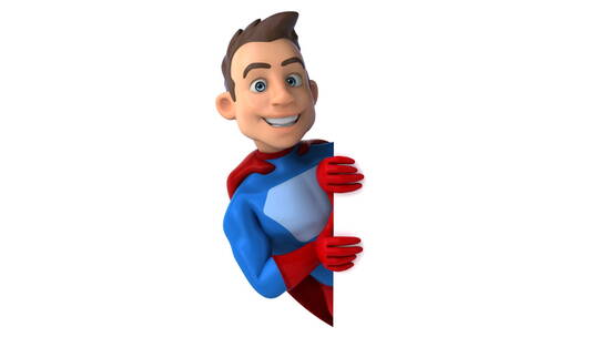 有趣的3D卡通超级英雄视频素材模板下载