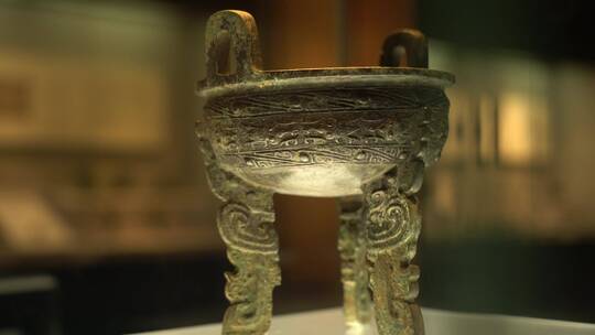 博物馆文物中国历史文化瓷器书画考古视频素材模板下载