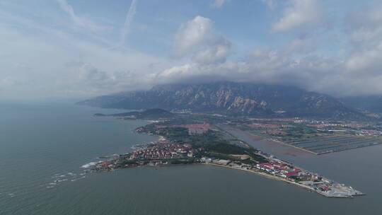 航拍崂山风景