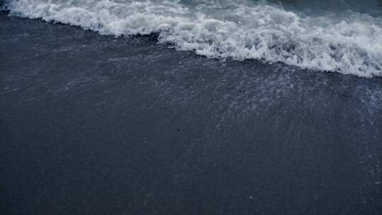 海，海滩，暴风雨，多云