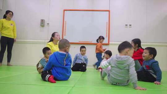 幼儿早教-幼儿园-小孩子玩耍视频素材模板下载