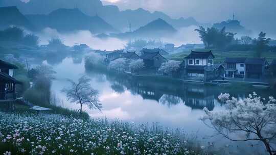 中国风 水墨风景
