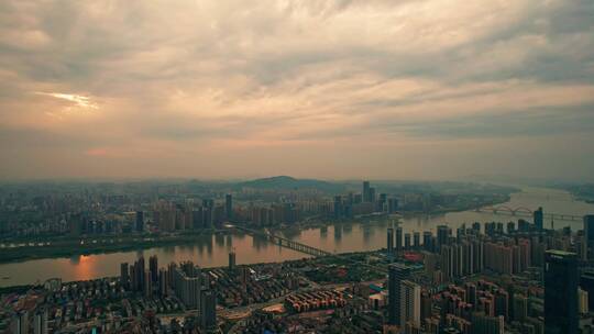 震撼大气长沙城市全景航拍