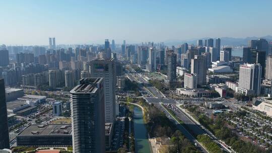 杭州滨江区江南大道物联网街延时视频素材模板下载