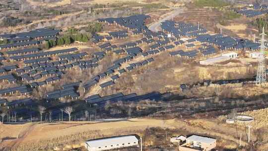 太阳能 公路 航拍 自然 建设