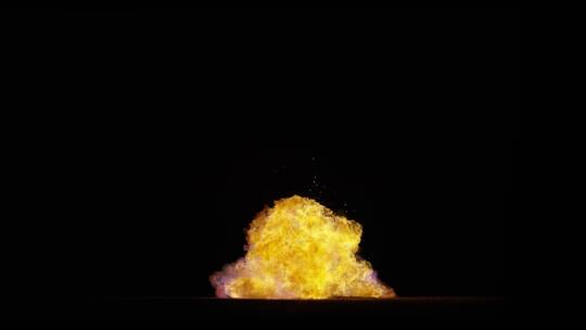 4k爆炸生成的多种火焰效果背景视频素材1