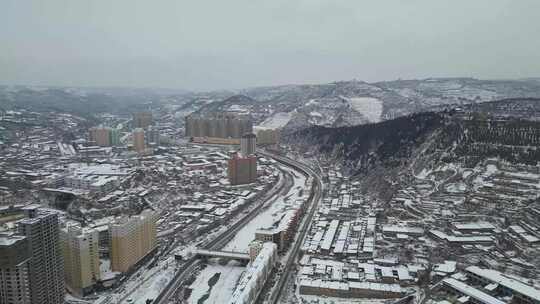 清涧的雪北国风光千里冰封万里雪飘