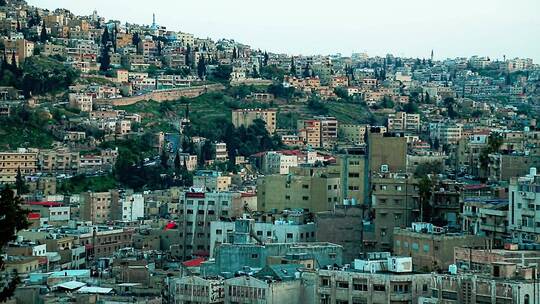 日落时的约旦首都安曼