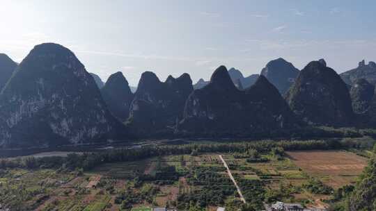 桂林山水甲天下桂林风光航拍