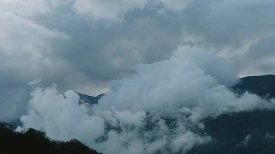 蓝天白云唯美风景实拍素材4K宽屏