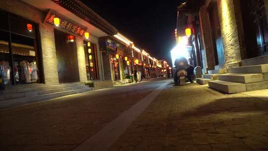 永年城 广府古城 夜景 灯光秀 古城街道