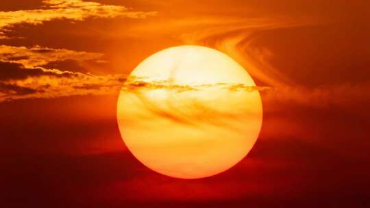 日出日落朝霞晚霞黄昏夕阳金色太阳特写