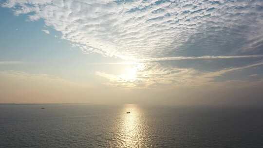 夕阳下的大海 震撼辽阔视频素材模板下载