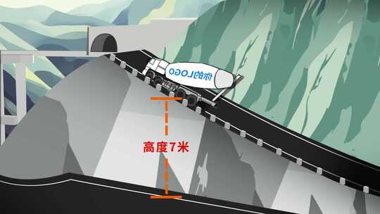 水泥车打滑溜车安全教育mg动画