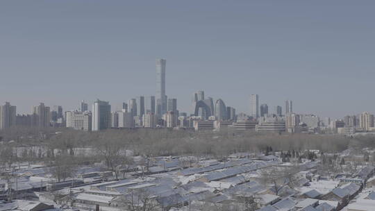 北京冬天 北京雪景 冬天城市雪景