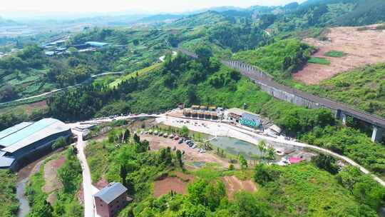 野外露营 春游 天幕 露营基地