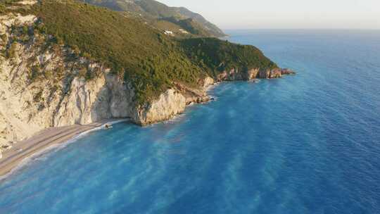 海岸，海滨，天线，海岸线