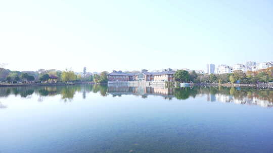 武汉东西湖常青花园中心公园风景