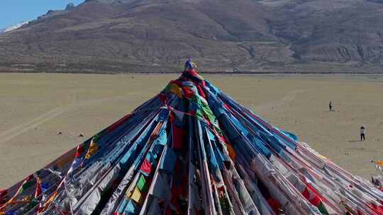 航拍西藏阿里冈仁波齐峰