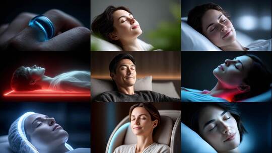 未来睡眠科技健康管理高清在线视频素材下载