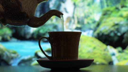 茶叶茶红茶采茶茶道泡茶倒茶茶山茶园