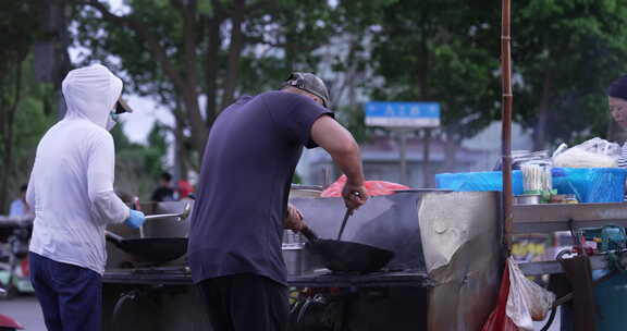 上海金山工业园区路边摊