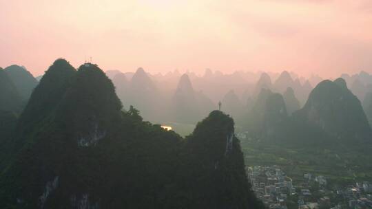 广西桂林山水航拍