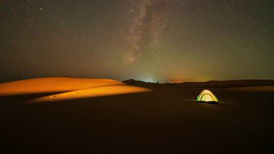 内蒙古沙漠星空