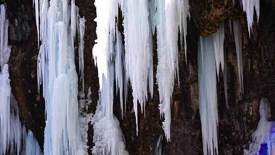 沕沕水 沕沕水景区 沕沕水冰瀑  冰川