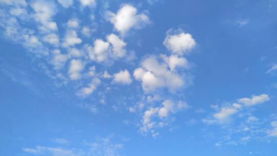 天空蓝天白云流动