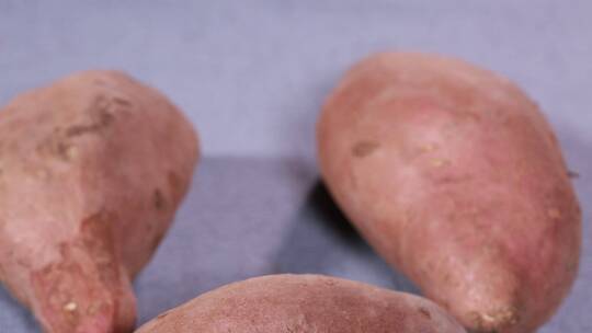 腐烂地瓜红薯白薯上的黑斑疤痕