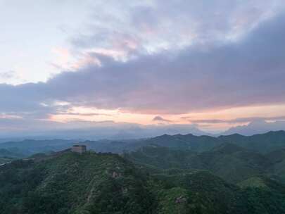 金山岭晚霞延时