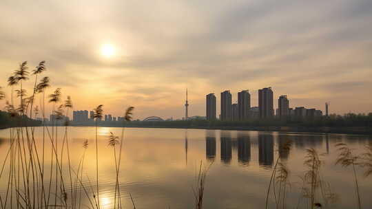 城市空镜头 三四线城市 文明城市 卫生城市