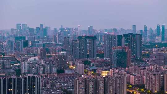 四川成都城市夜景深夜城市339夜景60帧