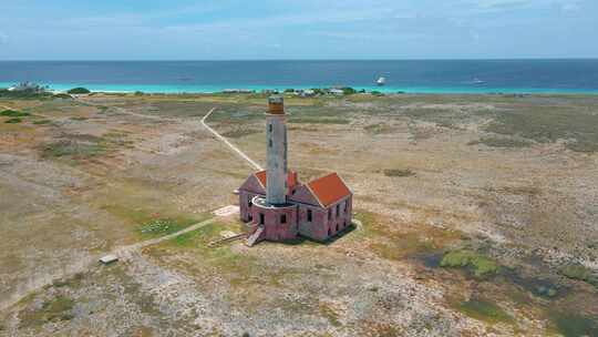 Klein Curacao翻译库拉索小岛以白雪上的一日游和浮潜之旅而闻名视频素材模板下载