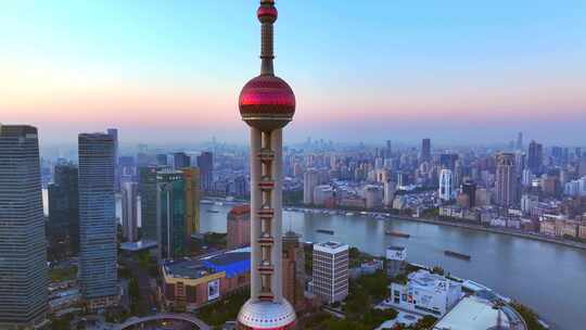 上海东方明珠塔城市景观