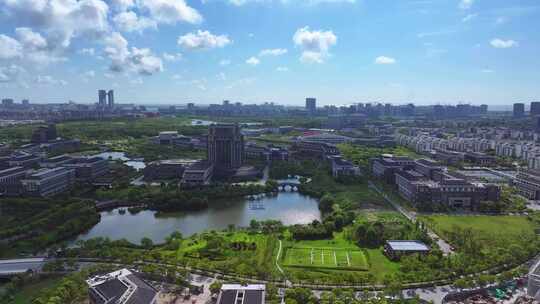 航拍临港大学城 临港新片区 上海海洋大学