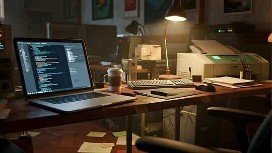 程序员居家办公SOHO远程工作视频