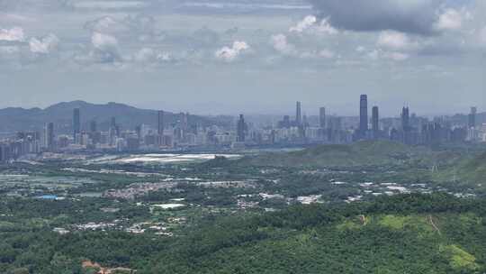 香港鸡公岭蓝天白云