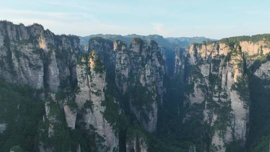 4K航拍张家界武陵源风景区群山