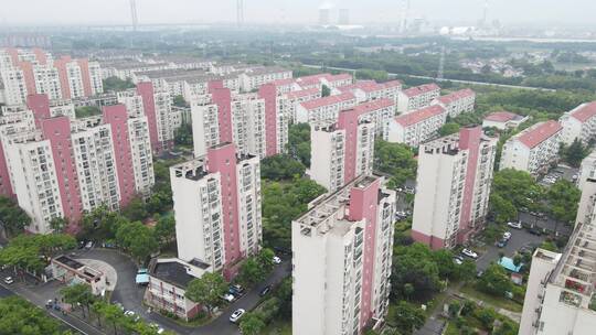 上海浦江镇江月路景舒苑 小区全景4K航拍